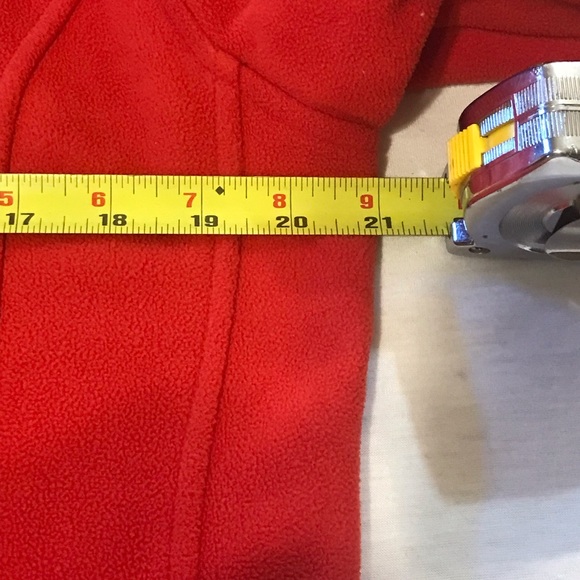 Cambridge Dry Goods red/ brown full zip fleece jacket womens large. - Picture 6 of 9